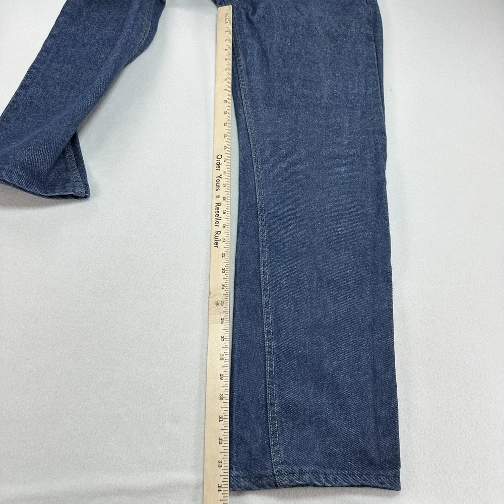 Bulwark FR Jeans Mens 38x34 Blue Relaxed Fit Straight Flame Resistant Denim Work